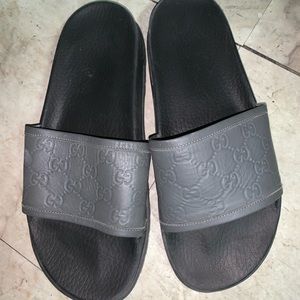 Gucci Slippers with hard timberland bottom
